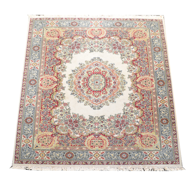Power-Loomed Persian Style Wool Area Rug